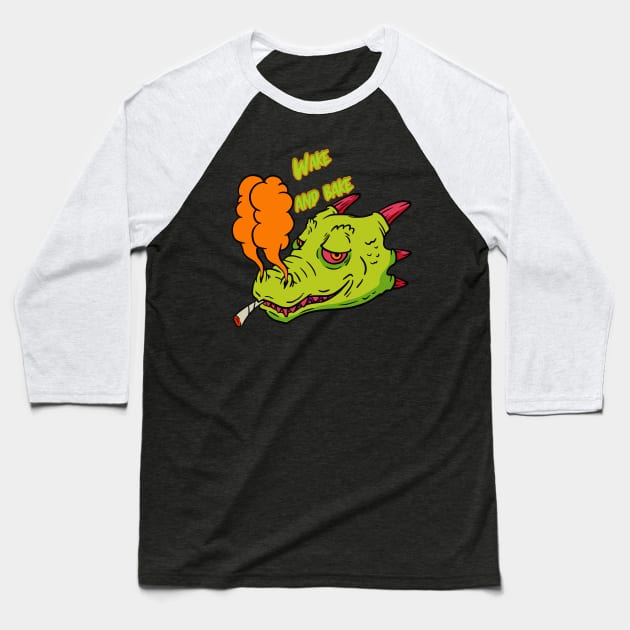 Wake And Bake Baseball T-Shirt by FreedoomStudio